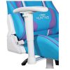 Silla Gamer Marca Ocelot Azul con Morado Reposabrazos