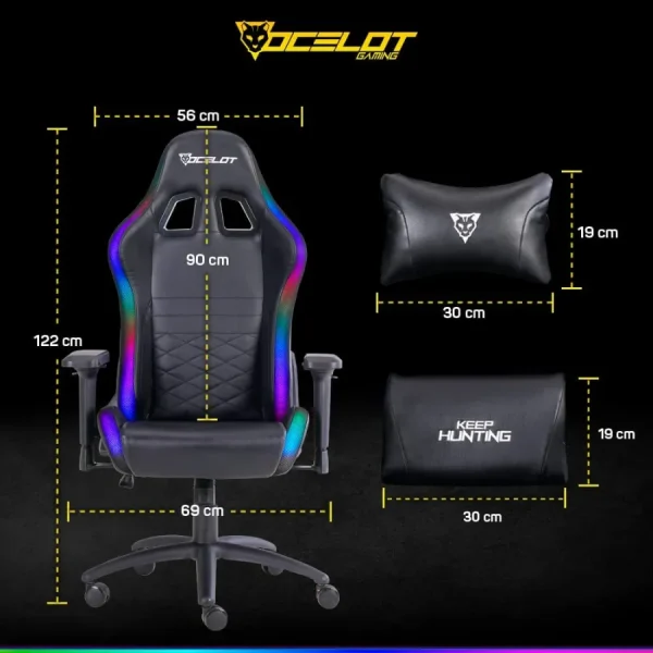 SILLA GAMER OCELOT GAMING RGB